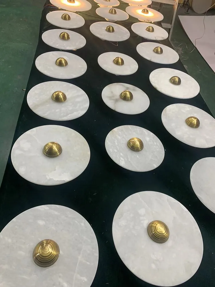 Natural Marble LED Wall Lamp Round Shape Gold Metal Free Collocation Lighting For Living Room Bedroom Aisle Tv Background Sconce Natural Marble LED Wall Lamp Round Shape Gold Metal Free Collocation Lighting For Living Room Bedroom Aisle Tv Background Sconce