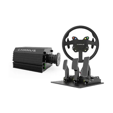 

CAMMUS Racing Simulator wheelbase and steering wheel and the 3 pedal Three Pieces Set