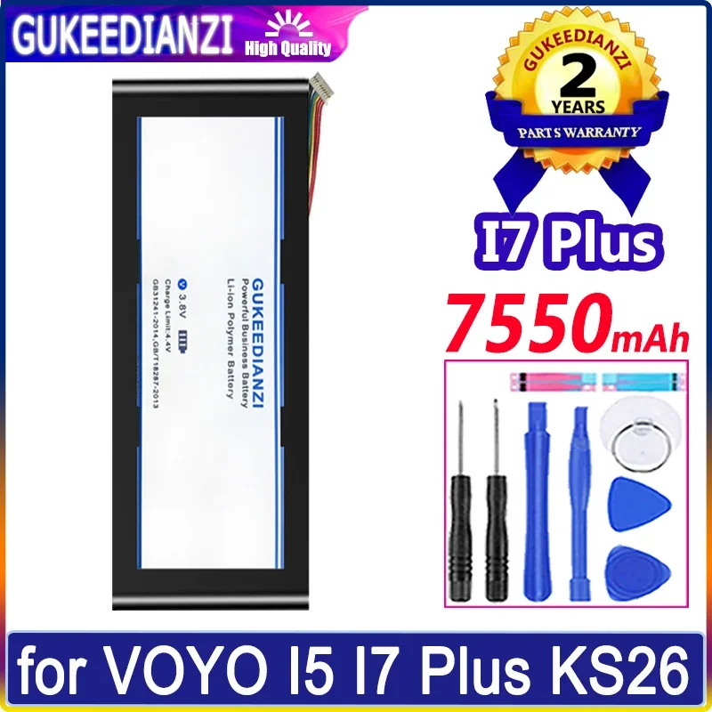 GUKEEDIANZI Battery 7550mAh for VOYO I5 I7Plus I7 Plus KS26 High Quality Batterij Batteries
GUKEEDIANZI Battery 7550mAh for VOYO I5 I7Plus I7 Plus KS26 High Quality Batterij Batteries