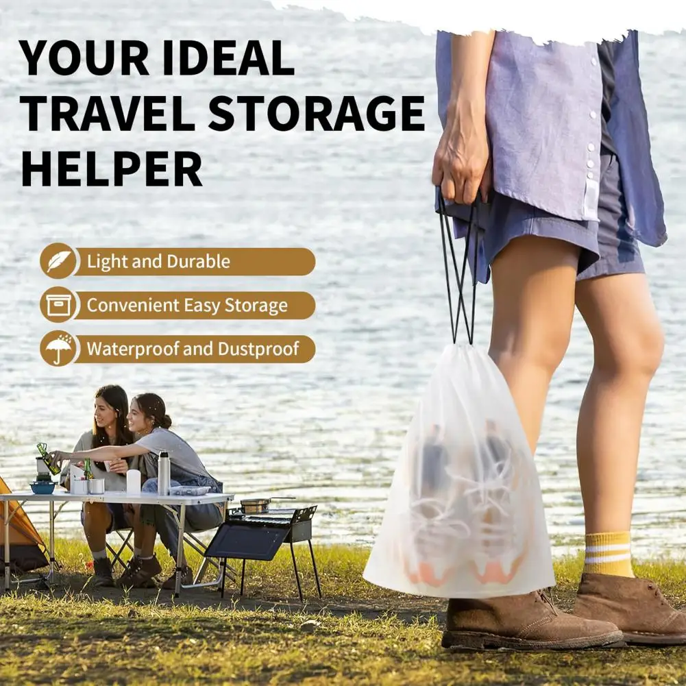 Multi-functional Storage Container Durable Translucent Shoe Storage Bags Set of 10 Portable Drawstring Travel Essentials
Multi-functional Storage Container Durable Translucent Shoe Storage Bags Set of 10 Portable Drawstring Travel Essentials