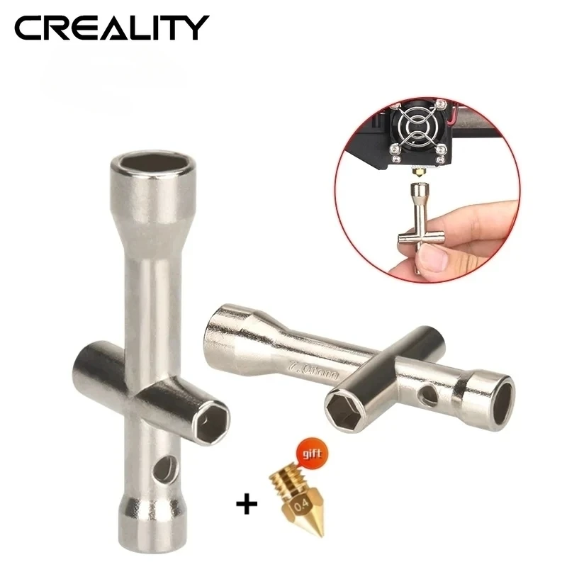 CREALITY 3D Printer Nozzle Tool 4in1 M2 M2.5 M3 M4 Screw Nut Hexagonal Cross Wrench For E3D V6 MK8 Nozzles Mini Spanner
CREALITY 3D Printer Nozzle Tool 4in1 M2 M2.5 M3 M4 Screw Nut Hexagonal Cross Wrench For E3D V6 MK8 Nozzles Mini Spanner