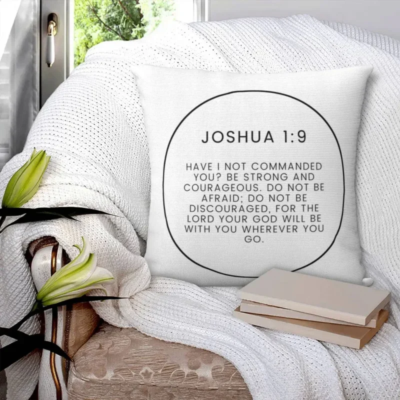 Joshua 1 9 Minimalist Circle Bible Verse Square Pillowcase Pillow Cover Polyester Comfort Throw Pillow for Home Living Room
Joshua 1 9 Minimalist Circle Bible Verse Square Pillowcase Pillow Cover Polyester Comfort Throw Pillow for Home Living Room