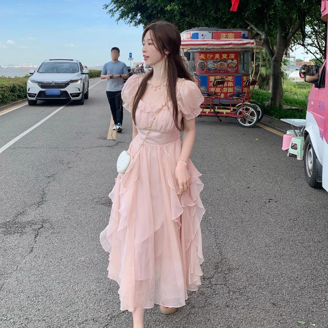 2023 New French Style Soft And Sweet, Super Fairy Lace Chiffon Dress With Waist And Knee Length Free Shipping
2023 New French Style Soft And Sweet, Super Fairy Lace Chiffon Dress With Waist And Knee Length Free Shipping