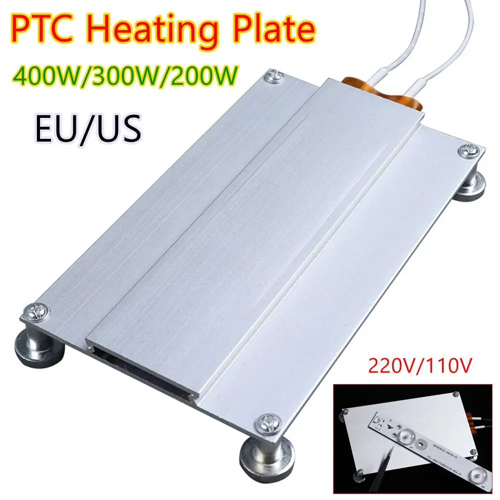 

400W 110V PTC Heating Plate Chip BGA Soldering Ball Split Aluminum LED Remover Welding Station 300W 220V Demolition Board Tool