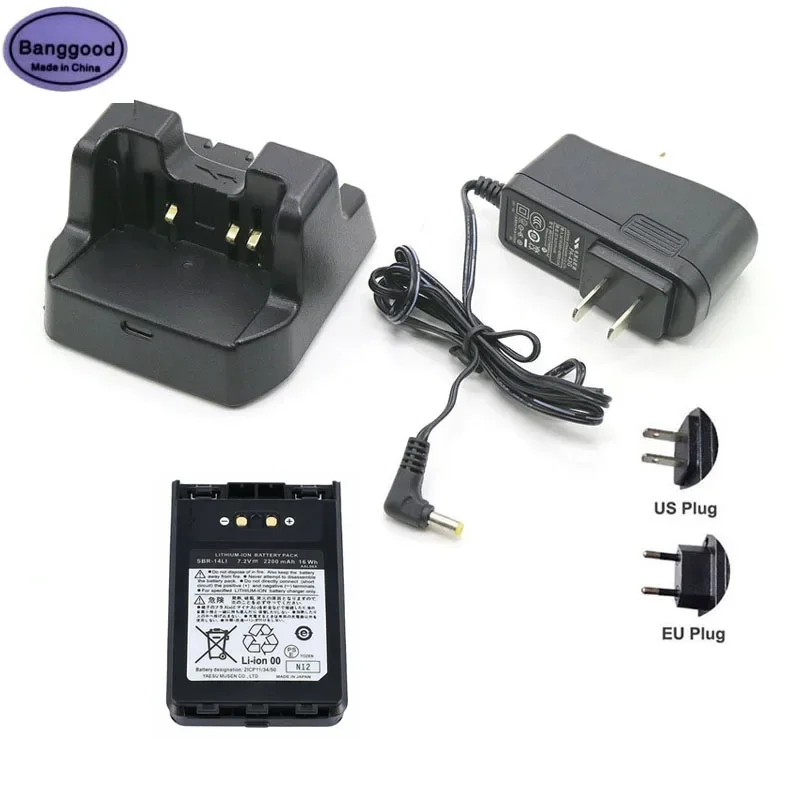 CD-41 SBR-14LI FNB101LI FNB102LI Battery Desk Charger + SBR14LI 2200mAh Li-ion Battery for Yaesu VX-8R VX8R FT-1DR FT1XD Radio
CD-41 SBR-14LI FNB101LI FNB102LI Battery Desk Charger + SBR14LI 2200mAh Li-ion Battery for Yaesu VX-8R VX8R FT-1DR FT1XD Radio