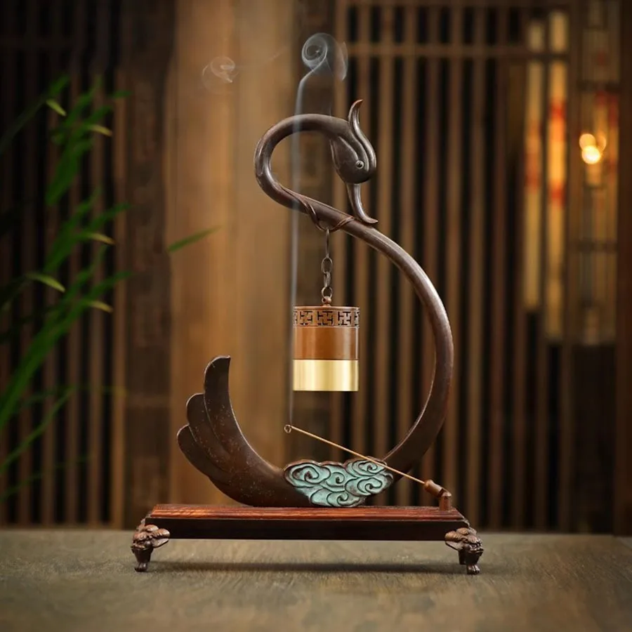 Ornament Incense Burner Decoration Vintage Copper Incense Burner Holder Oriental Retro Traditional Norse Porta Incienso Censer
Ornament Incense Burner Decoration Vintage Copper Incense Burner Holder Oriental Retro Traditional Norse Porta Incienso Censer