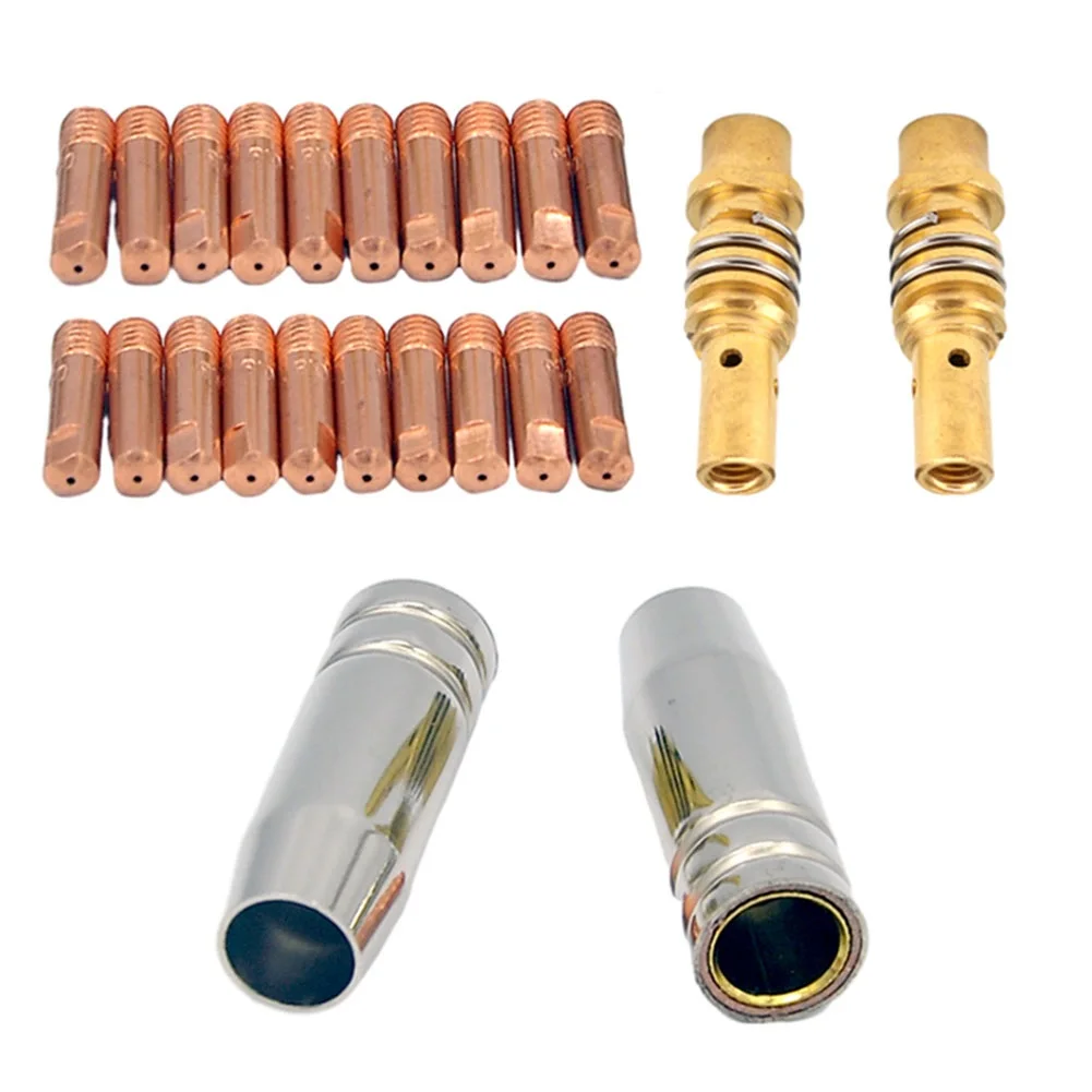 

MB15 15AK MIG Welding Tools Kit Welding Nozzle Contact Tip Nozzle Diffuser Welding Accessory Kit For MIG200 MIG130