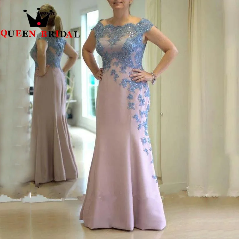 

Элегантное Атласное Платье-Русалка для матери невесты, с аппликацией и рукавом-крылышком, без рукавов, длиной до пола, индивидуальный пошив C96X