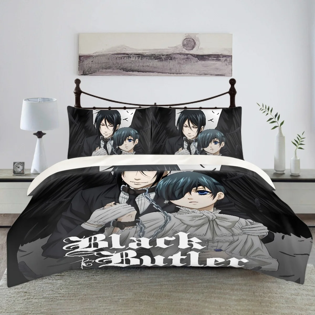 TOADDMOS Anime Black Butler Printed Bedding Sets Cozy Soft Home Large Single Double Bed Duvet Cover Bedroom Home Birthday Gift
TOADDMOS Anime Black Butler Printed Bedding Sets Cozy Soft Home Large Single Double Bed Duvet Cover Bedroom Home Birthday Gift