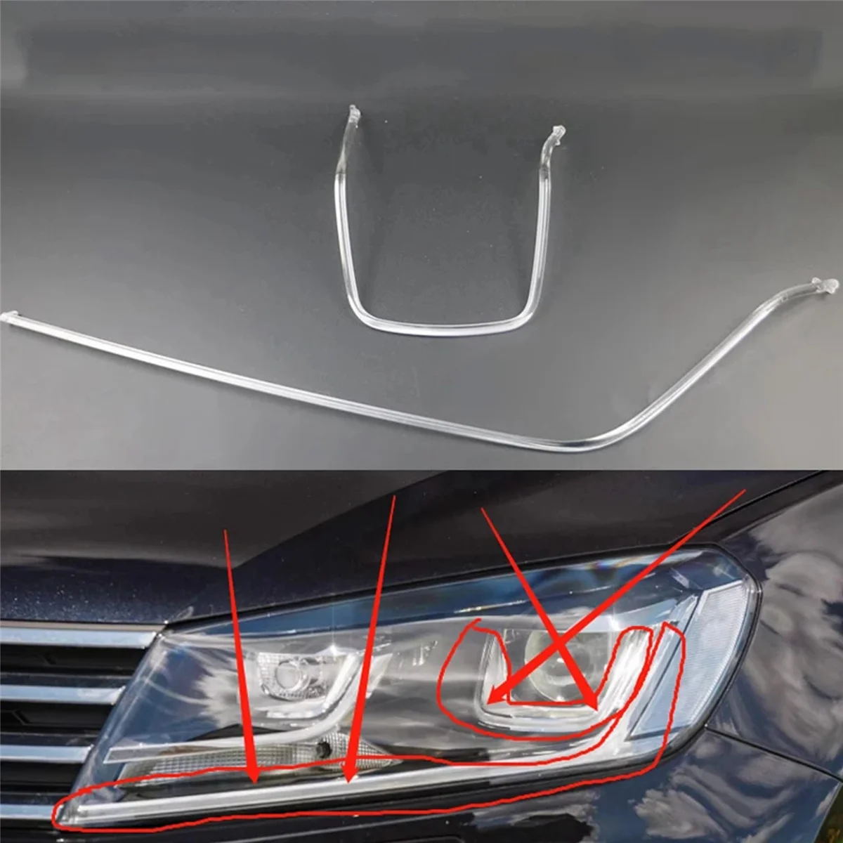 For VW Touareg 16-18 LED DRL Headlight Light Guide Plate Daytime Running Light Tube Car Daytime Running Light Bar Right
For VW Touareg 16-18 LED DRL Headlight Light Guide Plate Daytime Running Light Tube Car Daytime Running Light Bar Right