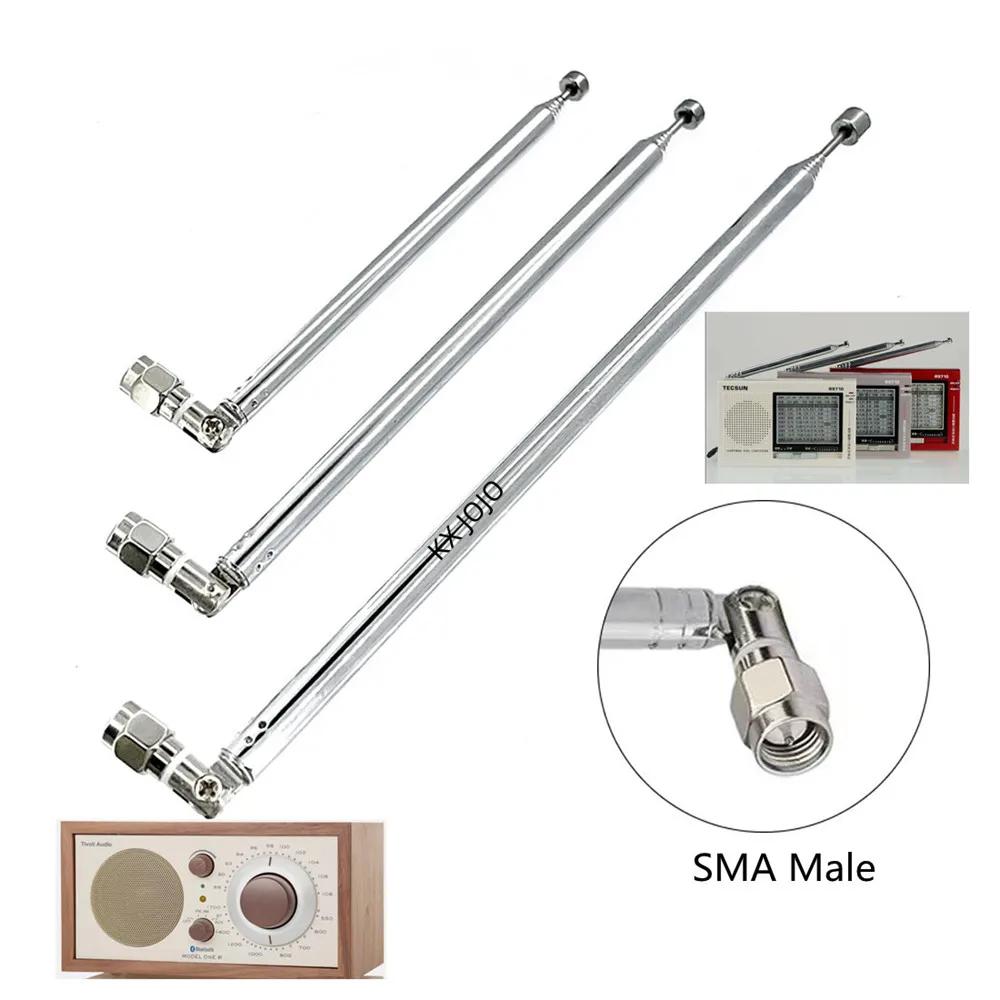 SMA Male Telescopic Antenna Replacement 104mm/130mm/140mm for FM Radio Remote Control Aerial 1pc
SMA Male Telescopic Antenna Replacement 104mm/130mm/140mm for FM Radio Remote Control Aerial 1pc