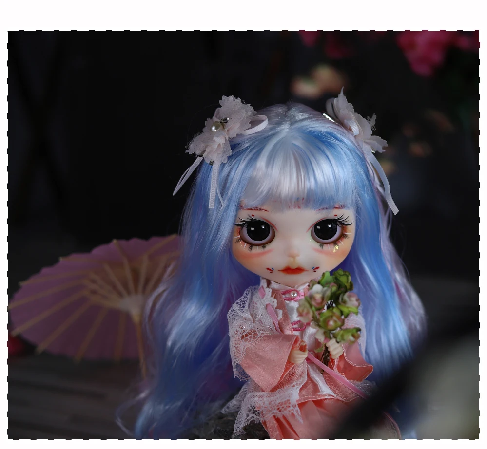 Jenny – Premium Custom Neo Blythe Doll with Multi-Color Hair, White Skin & Matte Cute Face 15 Jenny – Premium Custom Neo Blythe Doll with Multi-Color Hair, White Skin & Matte Cute Face 15