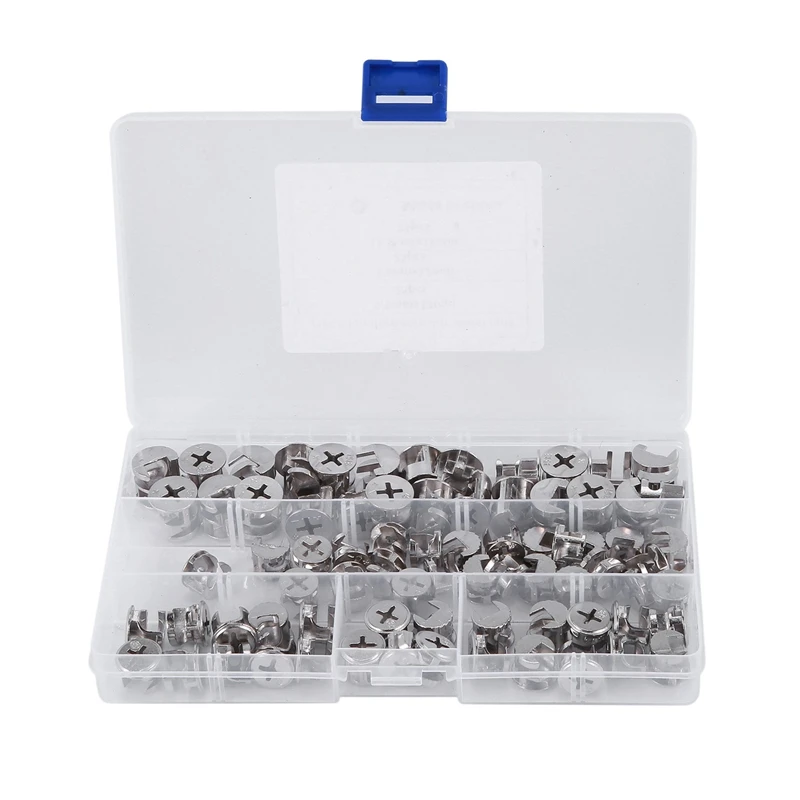 

75 Pcs Furniture Connecting Cam Lock Fittings, Furniture Connecting Fastener Cabinet Connectors Hardware Bolts