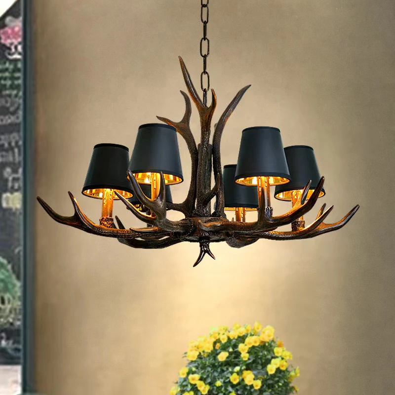 Resin Chandelier, Deer Horn Chandelier, Dining Room, Small Wooden House Decoration, Black Chandelier
Resin Chandelier, Deer Horn Chandelier, Dining Room, Small Wooden House Decoration, Black Chandelier