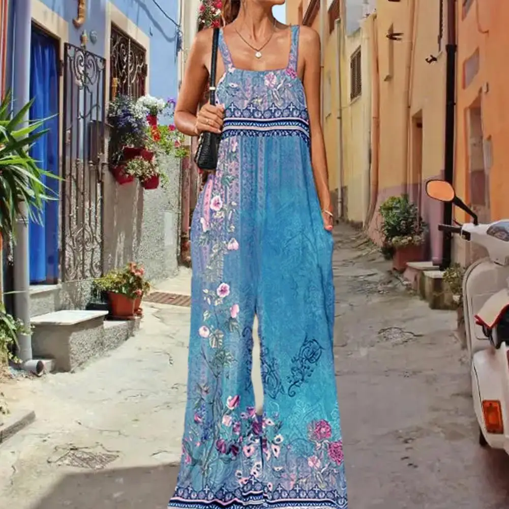 Women Jumpsuit Sleeveless Square Neck Vinatge Jumpsuit Wide Leg Deep Crotch Pockets Vintage Flower Print Summer Jumpsuit
Women Jumpsuit Sleeveless Square Neck Vinatge Jumpsuit Wide Leg Deep Crotch Pockets Vintage Flower Print Summer Jumpsuit