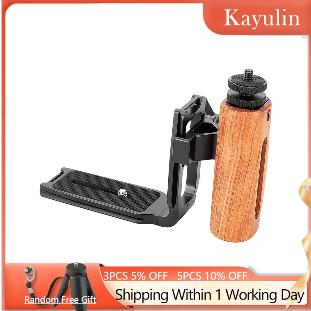 SZRIG ARCA Quick Release L Baseplate With Wooden Handgrip (Left Side) With 1/4"-20 Thread Screw Convert Adapter For Light
SZRIG ARCA Quick Release L Baseplate With Wooden Handgrip (Left Side) With 1/4"-20 Thread Screw Convert Adapter For Light