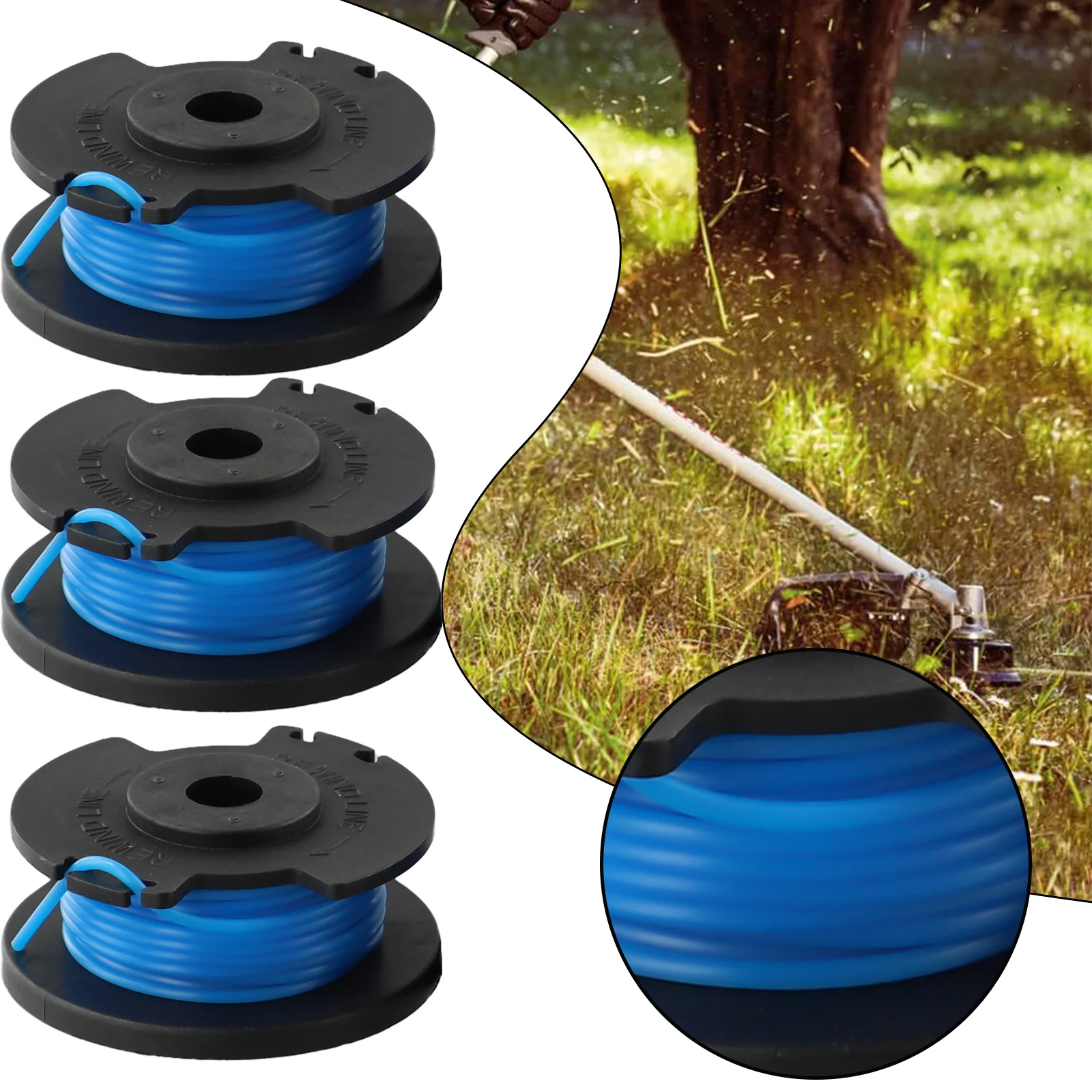 3pcs Line Spools For RAC125 RLT1830H13 RLT1825LI OLT1831S Lawn Trimmer Spool Replacement 3*1.6Mm Lawn Mower Parts
3pcs Line Spools For RAC125 RLT1830H13 RLT1825LI OLT1831S Lawn Trimmer Spool Replacement 3*1.6Mm Lawn Mower Parts