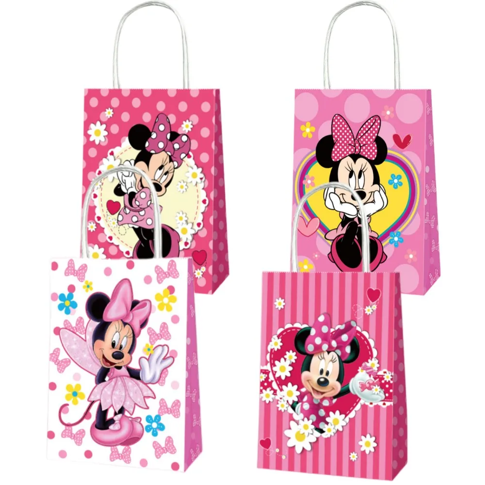 12pcs Pink Minnie Mouse Birthday Party Decorations Handle Gift Bags Sets Paper Candy Pocket Baby Shower Kids Girl Party Supplies
12pcs Pink Minnie Mouse Birthday Party Decorations Handle Gift Bags Sets Paper Candy Pocket Baby Shower Kids Girl Party Supplies