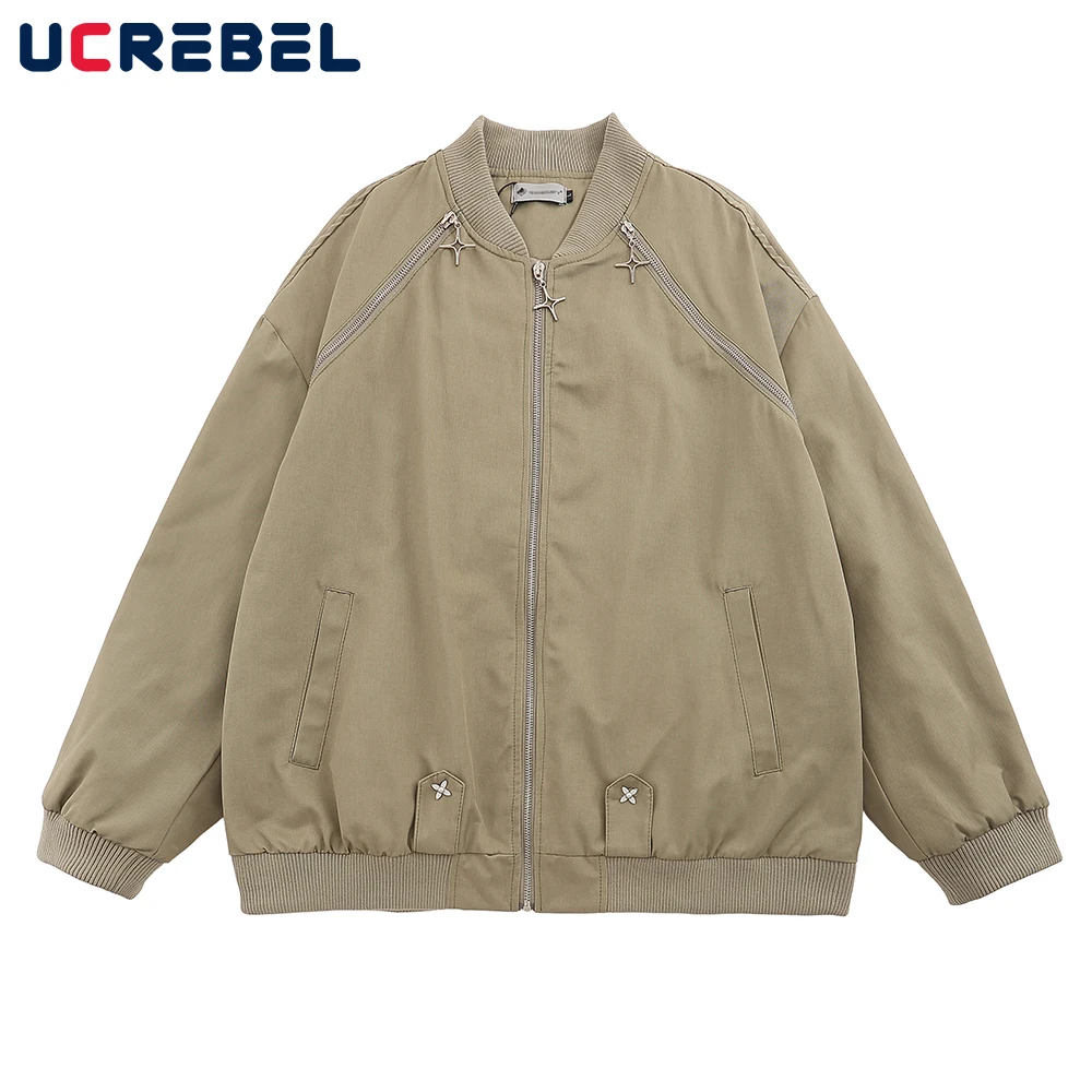 Zipper Decoration Ma-1 Bomber Jacket Mens Streetwear Solid Color Casual Jacket Outerwear Men
Zipper Decoration Ma-1 Bomber Jacket Mens Streetwear Solid Color Casual Jacket Outerwear Men