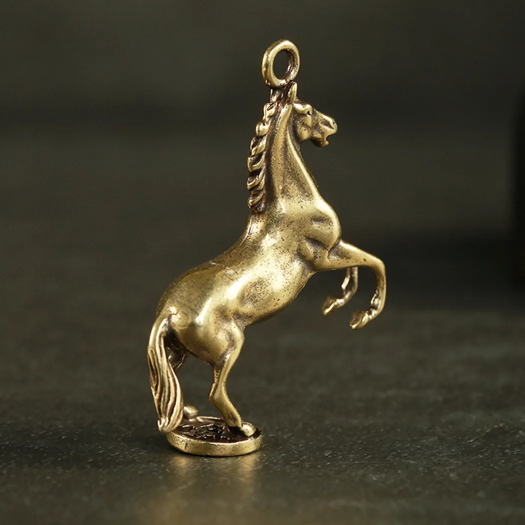 1PCS Mini Brass Ornaments 4.8*3.7*1.2cm Portable Vintage Horse Pendant Office Desktop Ornament Home Decoration
1PCS Mini Brass Ornaments 4.8*3.7*1.2cm Portable Vintage Horse Pendant Office Desktop Ornament Home Decoration