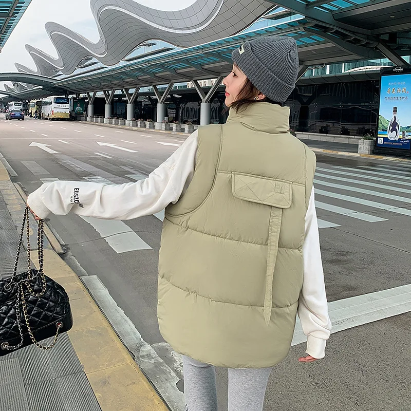 New Autumn Winter Warm Down Cotton Vest Jacket Women Sleeveless Parkas Female Short Waistcoat
New Autumn Winter Warm Down Cotton Vest Jacket Women Sleeveless Parkas Female Short Waistcoat