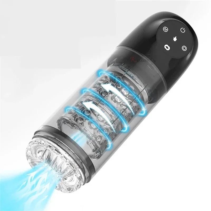 

Thick Male Automatic Masturbator Bead Male Masturbation Toys Pussy Vagina For Men Electronic Vaginass Blowjob Machine Toys