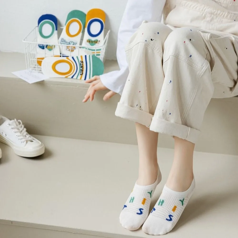 Summer Silicone Korean Style Non-slip Invisible Stripe Heart Socks Bamboo Fiber Hosiery Women Boat Socks Letter Sock Slippers
Summer Silicone Korean Style Non-slip Invisible Stripe Heart Socks Bamboo Fiber Hosiery Women Boat Socks Letter Sock Slippers