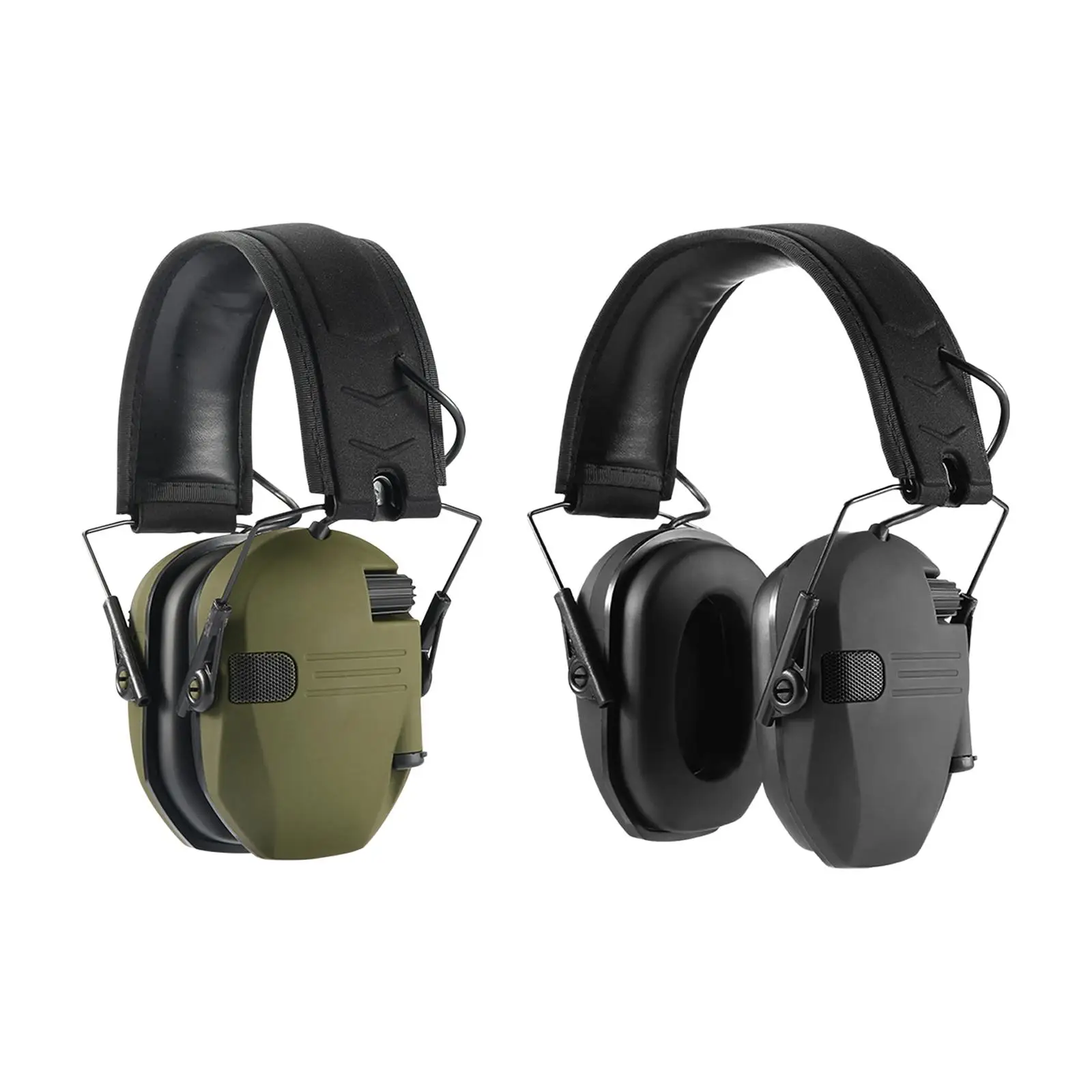 

Electronic Earmuffs Soundproof Safety Ear Protection Head Mounted Noise Reduction Ear Muffs for Study Work Mowing