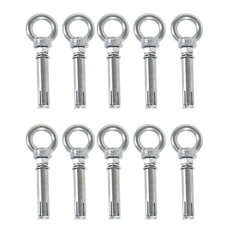 10Pcs M8 X 60Mm Expansion Bolt Anchor Bolt 304 Stainless Steel Ring Lifting Anchor Eye Bolt Expansion Eyebolt
10Pcs M8 X 60Mm Expansion Bolt Anchor Bolt 304 Stainless Steel Ring Lifting Anchor Eye Bolt Expansion Eyebolt
