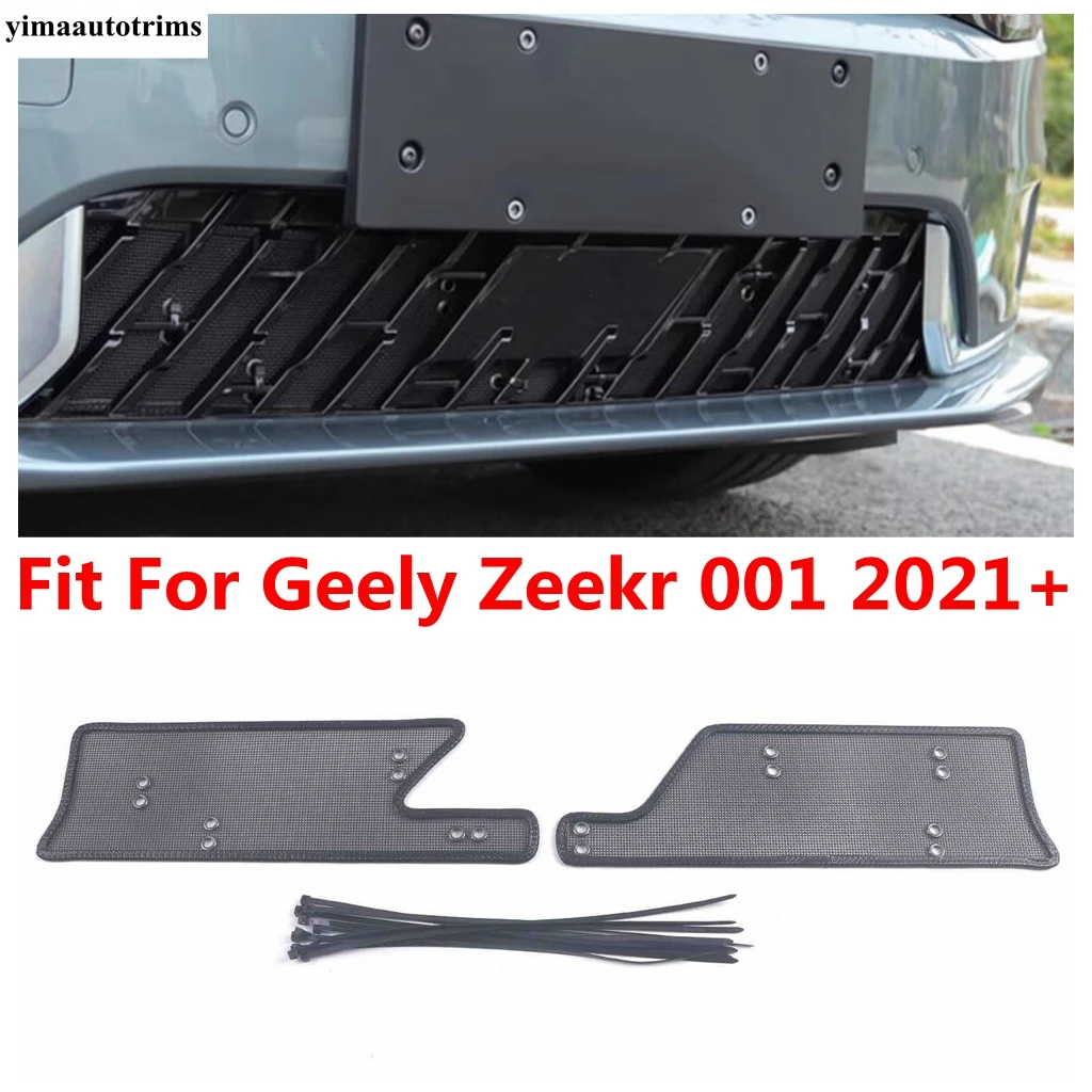 

Car Front Grille Insect Net Screening Insert Dust-proof Mesh Net Protection Exterior Accessories For Geely Zeekr 001 2021 - 2023
