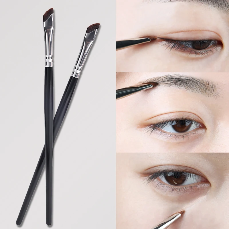 

Professional Sickle-shape Eyeliner Brush Angled Flat Head Eyebrow Eye Liner Fine Makeup Brush Soft Fiber Hair Eyes Makeup Tools