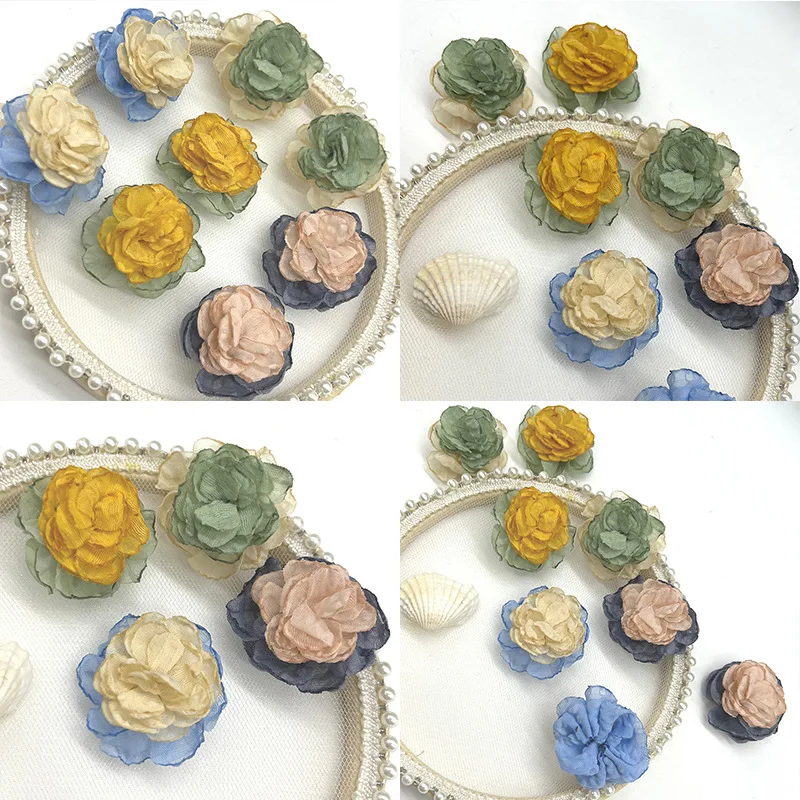 Camellia Rose Chiffon Artificial Flower Patch For Wedding Dress Clothing Decoration Headdress Repair
Camellia Rose Chiffon Artificial Flower Patch For Wedding Dress Clothing Decoration Headdress Repair