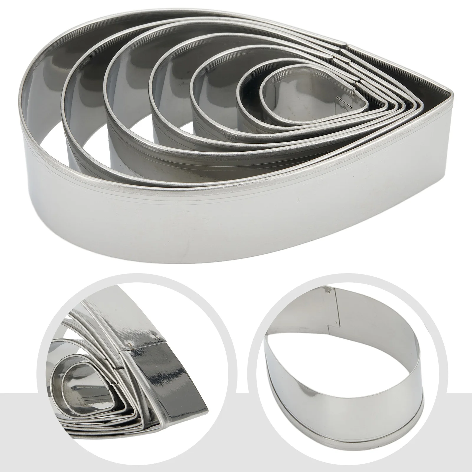 High Quality Rose Petal Cutter Cake Molds 7 Sizes Cookie Cutter Flower Decorating Stainless Steel Bakeware Accessories
High Quality Rose Petal Cutter Cake Molds 7 Sizes Cookie Cutter Flower Decorating Stainless Steel Bakeware Accessories