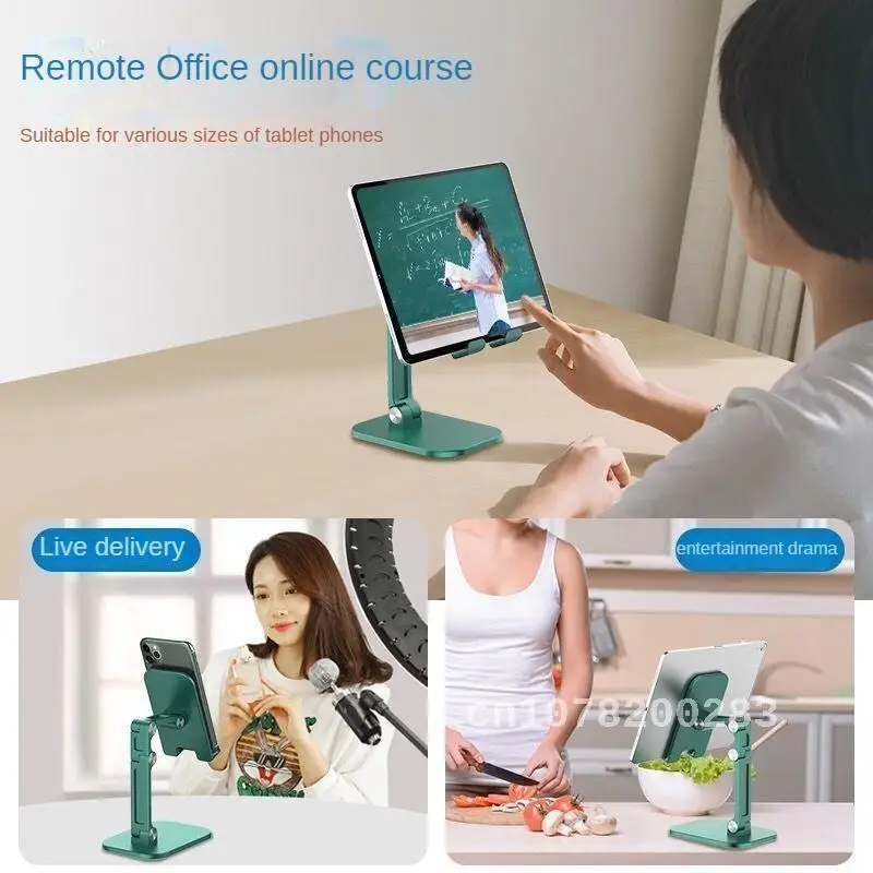 

Mobile Desktop Stand Adjustable And Foldable Compatible With Tablets Portable And Multifunctional For Live Streaming Watching