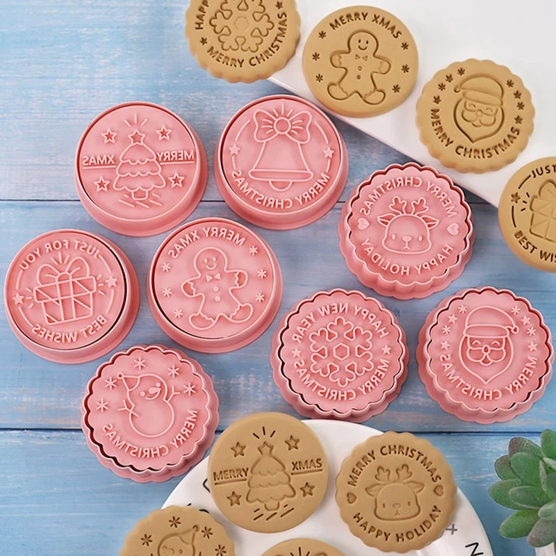 8pcs Christmas Cookie Mold Cutter Christmas Tree Santa Elk Fondant Biscuit Embosser Stamp Mould For Xmas Baking Cake Decor Tools
8pcs Christmas Cookie Mold Cutter Christmas Tree Santa Elk Fondant Biscuit Embosser Stamp Mould For Xmas Baking Cake Decor Tools