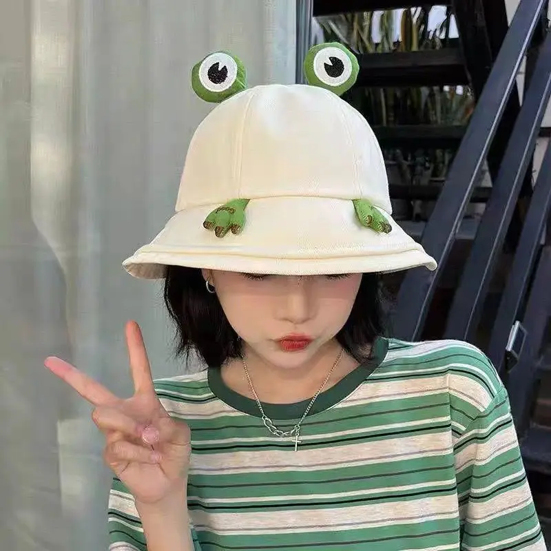 New Cartoon Frog Fisherman Hat Adult Summer Travel Outdoor Sweet Show Face Small Sunshade Hat Student Version Gift Girlfriend
New Cartoon Frog Fisherman Hat Adult Summer Travel Outdoor Sweet Show Face Small Sunshade Hat Student Version Gift Girlfriend