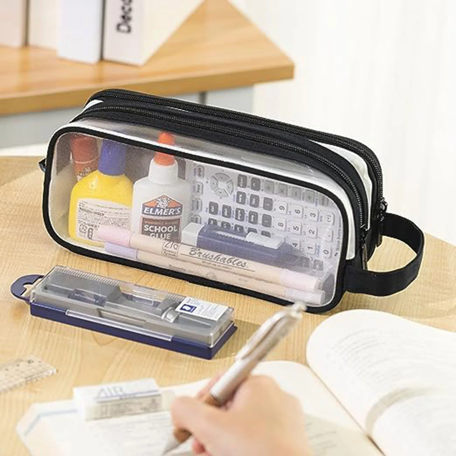 Children's Transparent Pencil Bag Solid Color Simple Style Stationery Organizer Office College School Accessories FL
Children's Transparent Pencil Bag Solid Color Simple Style Stationery Organizer Office College School Accessories FL