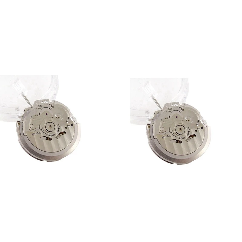 2X NH70 NH70A 21600 BPH 24 Jewels Openwork Mechanical Movement High Accuracy Luxury Automatic Watch Accessories
2X NH70 NH70A 21600 BPH 24 Jewels Openwork Mechanical Movement High Accuracy Luxury Automatic Watch Accessories
