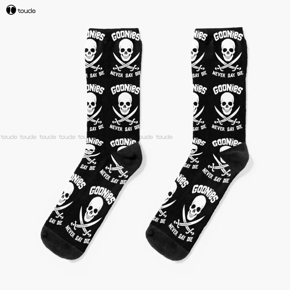 

Goonies Never Say Die Socks Personalized Custom Unisex Adult Teen Youth Socks 360° Digital Print Custom Gift Streetwear