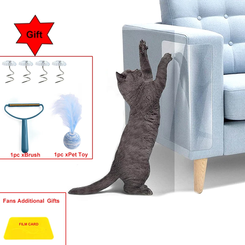 Защита для мебели для кошек, скребок для дивана, защита от царапин, накладки-лапки тренировочная лента, прочная защита от царапин