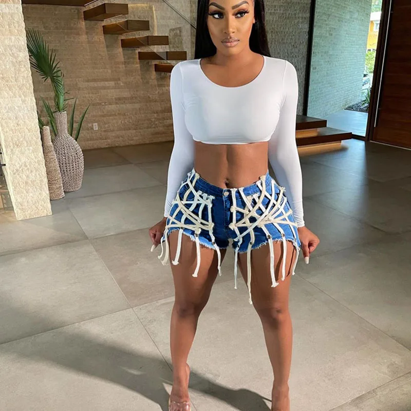 Streetwear High Waist Denim Shorts Women 2022 Summer Korean Fashion Eyelet Ribbons Harajuku Shorts Jeans Feminino Y2K
Streetwear High Waist Denim Shorts Women 2022 Summer Korean Fashion Eyelet Ribbons Harajuku Shorts Jeans Feminino Y2K