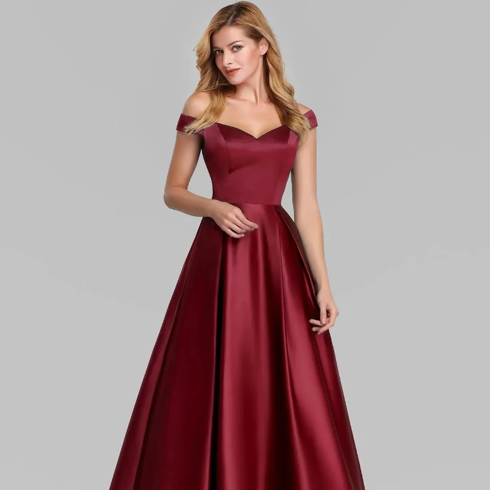 Elegant Women Evening Party Dress 2024 New Red Sexy V-neck A-LINE Gowns Off Shoulder Ladies Boutique Prom Quinceanera Dresses
Elegant Women Evening Party Dress 2024 New Red Sexy V-neck A-LINE Gowns Off Shoulder Ladies Boutique Prom Quinceanera Dresses