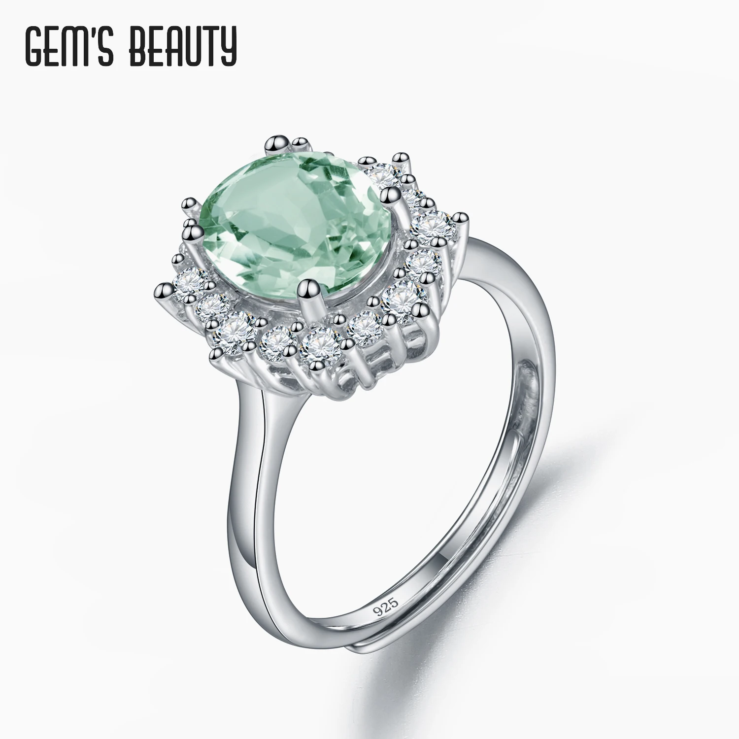 Gem's Beauty Natural Green Amethyst Wedding Rings 925 Sterling Silver For Women Fine Jewelry Rings With Queen
Gem's Beauty Natural Green Amethyst Wedding Rings 925 Sterling Silver For Women Fine Jewelry Rings With Queen