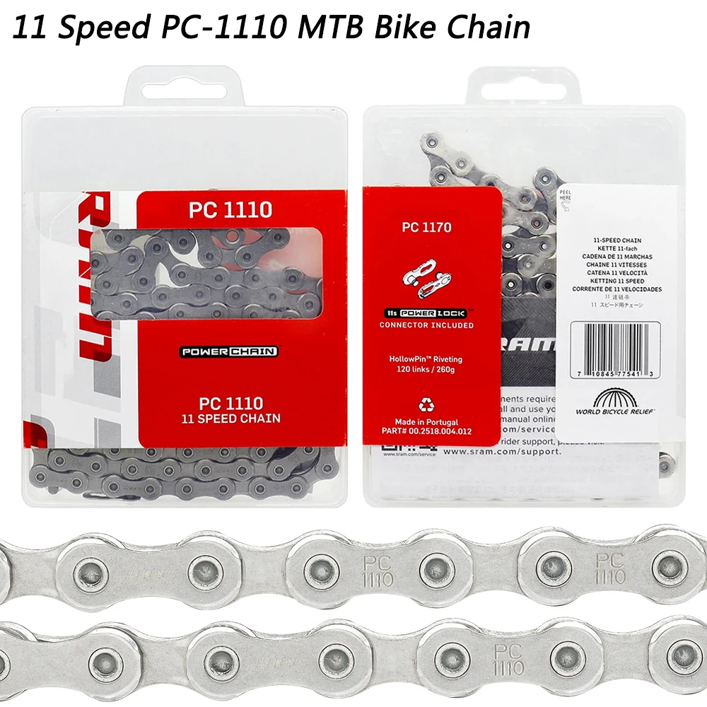 

Велосипедная цепь PC-1110 MTB, 11 скоростей, 114 звеньев, блокировка мощности для горного велосипеда, оригинальная велосипедная цепь, детали