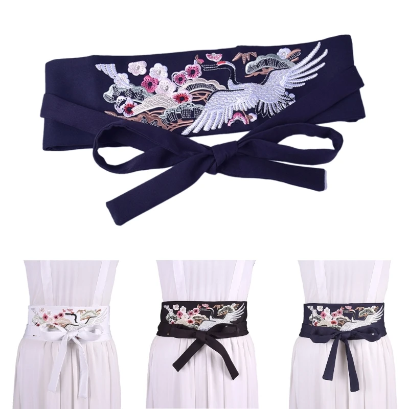 Exquisite Hanfu Waistband for Women Wrap Dress Halter Dress Wide Tie Belt for Vintage Dress Lovers Tie Belt
Exquisite Hanfu Waistband for Women Wrap Dress Halter Dress Wide Tie Belt for Vintage Dress Lovers Tie Belt
