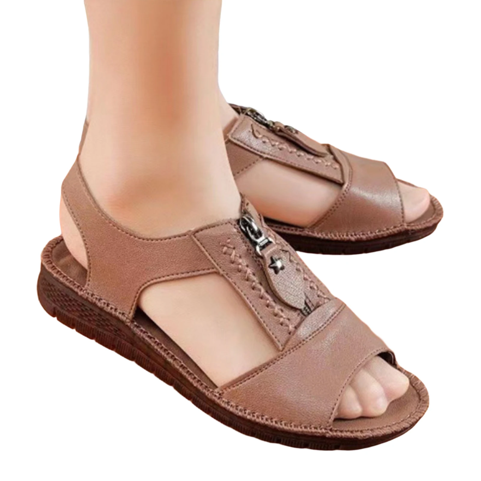 Сандалии женские на низком каблуке, повседневные босоножки на плоской подошве, открытый носок, молния, ремешок на щиколотке, для офиса, свадьбы, вечеринки, танцев, лето
Сандалии женские на низком каблуке, повседневные босоножки на плоской подошве, открытый носок, молния, ремешок на щиколотке, для офиса, свадьбы, вечеринки, танцев, лето