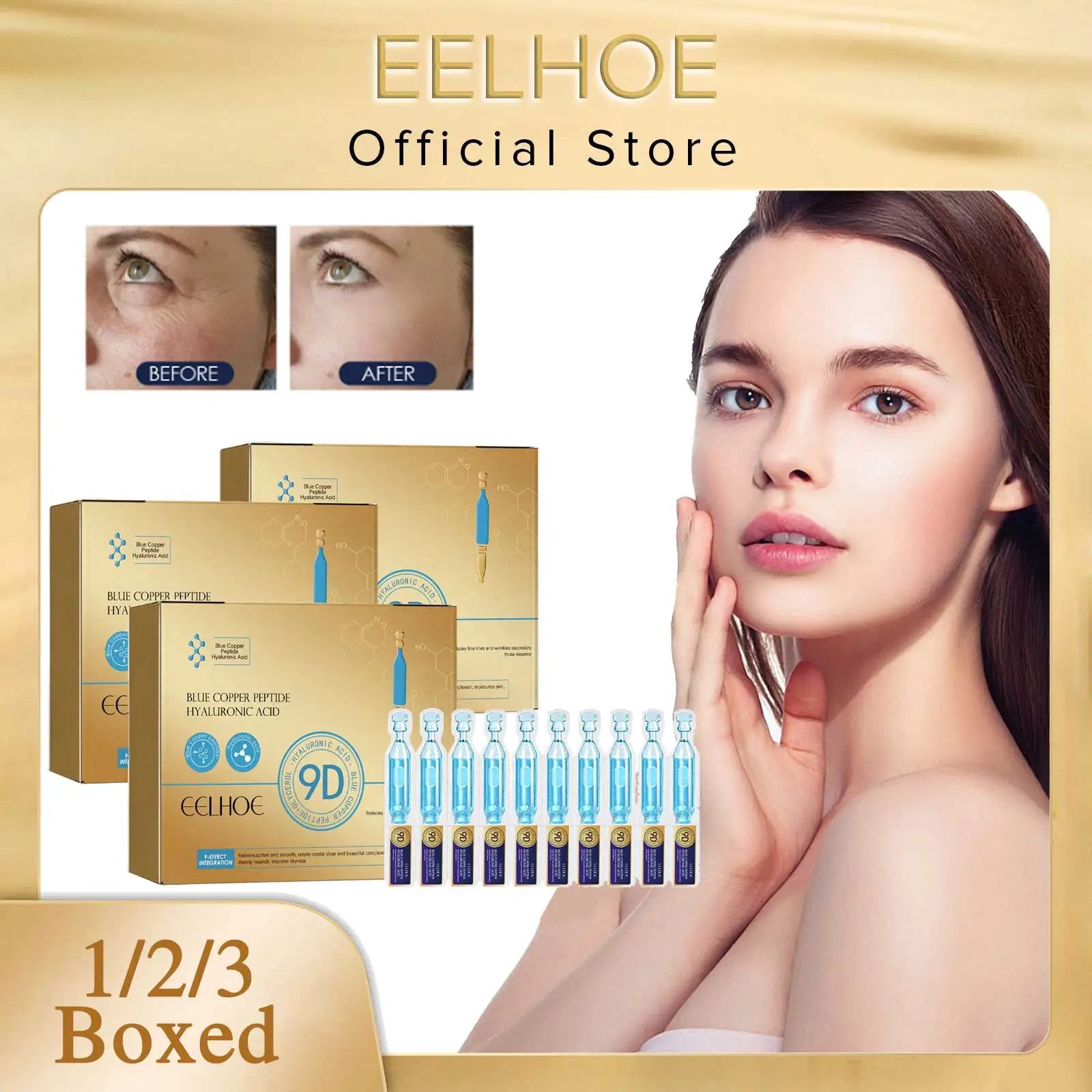 EELHOE Tight Wrinkles Serum Firming Brightening Fine Lines Lightening Wrinkle Anti-Aging Hydration Blue Copper Peptide Essence
EELHOE Tight Wrinkles Serum Firming Brightening Fine Lines Lightening Wrinkle Anti-Aging Hydration Blue Copper Peptide Essence