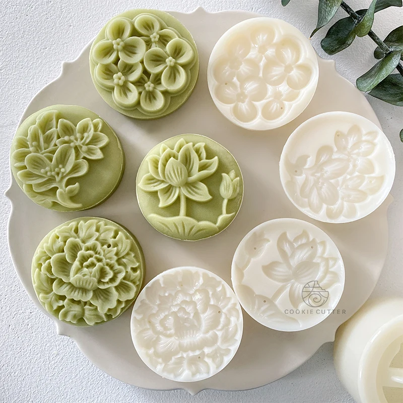 4Pcs/Set Flower Shape Round Mooncake Mold Chinese Pastoral Style Hand Pressure 3D Home DIY Fondant Cake Decoration Tools
4Pcs/Set Flower Shape Round Mooncake Mold Chinese Pastoral Style Hand Pressure 3D Home DIY Fondant Cake Decoration Tools
