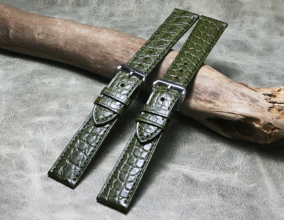12 16 18 20 22mm Ultra-thin woman man Alligator strap High-end Handmade watchband Crocodile skin Genuine Leather watch band Belt
12 16 18 20 22mm Ultra-thin woman man Alligator strap High-end Handmade watchband Crocodile skin Genuine Leather watch band Belt