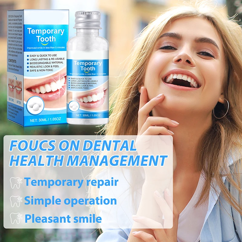 30ML Resin Tooth Repair Glue Shapeable Teeth Gaps Filling Solid Glue Temporary Tooth Repair False Teeth Glue Safety Dental Tools
30ML Resin Tooth Repair Glue Shapeable Teeth Gaps Filling Solid Glue Temporary Tooth Repair False Teeth Glue Safety Dental Tools